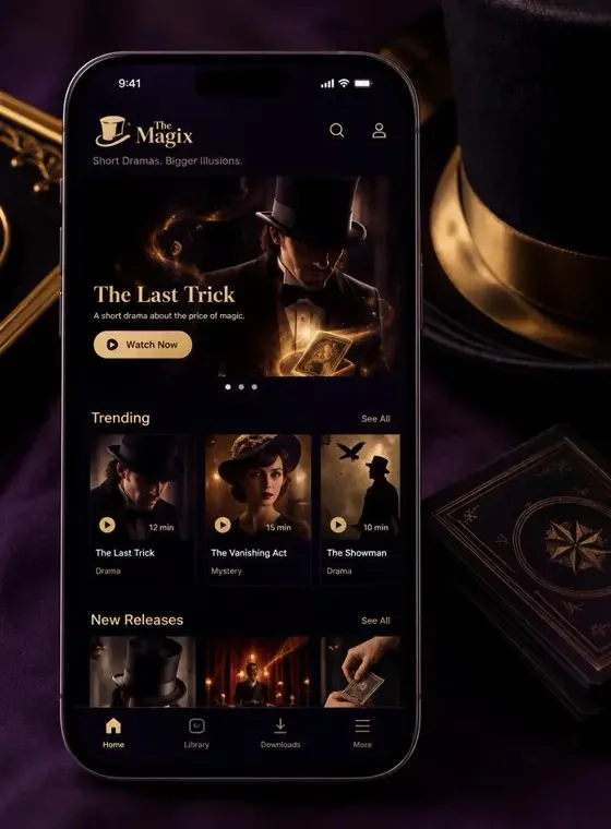 红豆短剧 APP - 魔术奇幻短剧免费看 红豆短剧 APP 界面展示